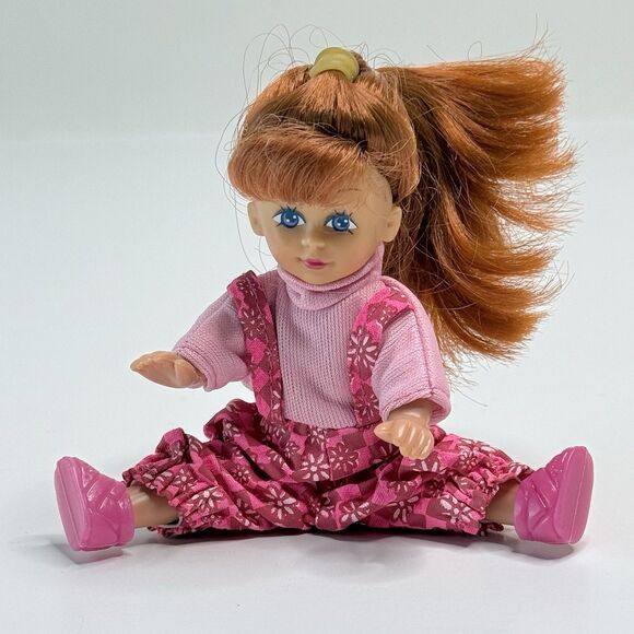 Kid Kore Other - Kid Kore 5" Doll Red Hair Blue Eyes 1995 - Look Alike Barbie Kelly Doll Posable
